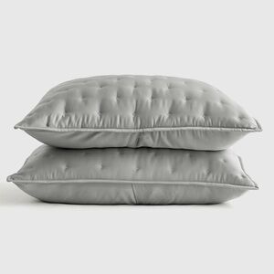 NWT QUINCE Bamboo Dream Quilted Sham Set King Eucalyptus 5853